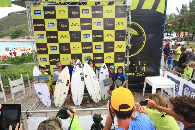  Circuito Oakley WQSurf Sub 14 Estadual de Surf 2015, Canto do Recreio (RJ). Foto: Patrícia Lelot.