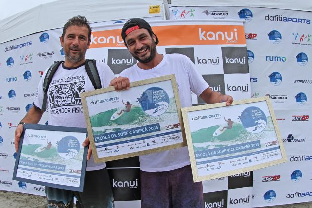 Pódio  Encontro Paulista entre Escolas de Surf. Foto: Adriana Berlinck.