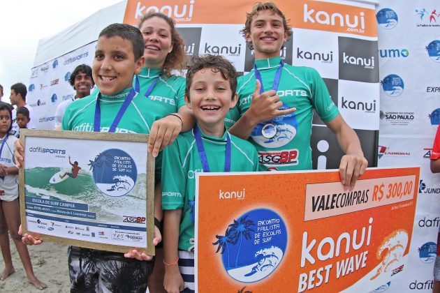 Podio  Encontro Paulista entre Escolas de Surf. Foto: Adriana Berlinck.