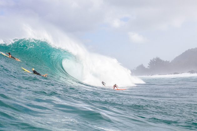 Photo Thiago Okasuka , Swell El Niño, Waimea Bay. Foto: Thiago Okasuka.