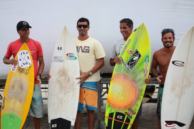 Pódio master. Festival ASEEL de Surf e Bodyboarding, Itararé, São Vicente. Foto: Miguel Soares.