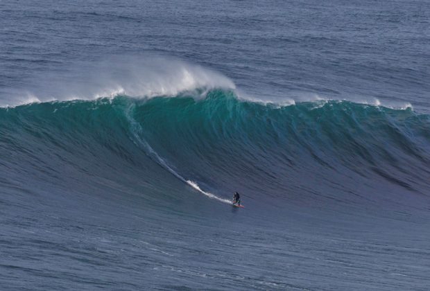 Thiago Jacaré, Nazaré, Portugal.  Foto Yuriko David . Foto: Divulgação.