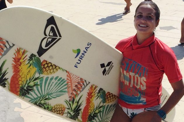 Chloé Calmon, Festival Santos de Longboard 2016, Quebra-Mar. Foto: Zé Mauro.