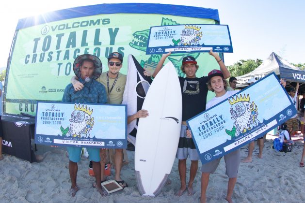 Campeões, Volcom Totally Crustaceous Tour 2016, Maresias (SP). Foto: Divulgação / Volcom.