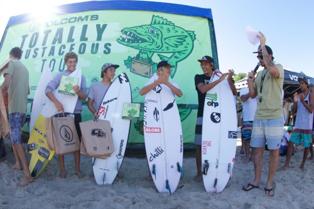 Finalistas Juniors, Volcom Totally Crustaceous Tour 2016, Maresias (SP). Foto: Divulgação / Volcom.