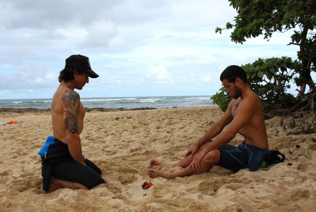 Treino com Adriano de Souza Curso de Apneia com Ricardo Taveira. Foto: Arquivo pessoal.