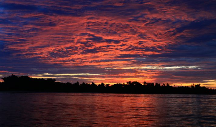 O por do sol nos acompanhava na volta todos os dias. – Foto Rodrigo Zeni Kandui Villas. Foto: Arquivo pessoal.