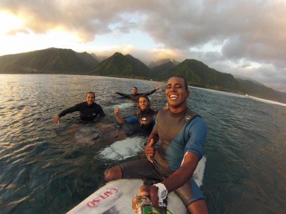 Lucas Medeiros, Tahiti 2016. Foto: Arquivo pessoal.