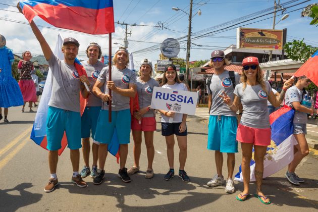 Equipe da Rússia, ISA World Surfing Games 2016, Playa Jacó, Costa Rica. Foto: ISA / Evans.