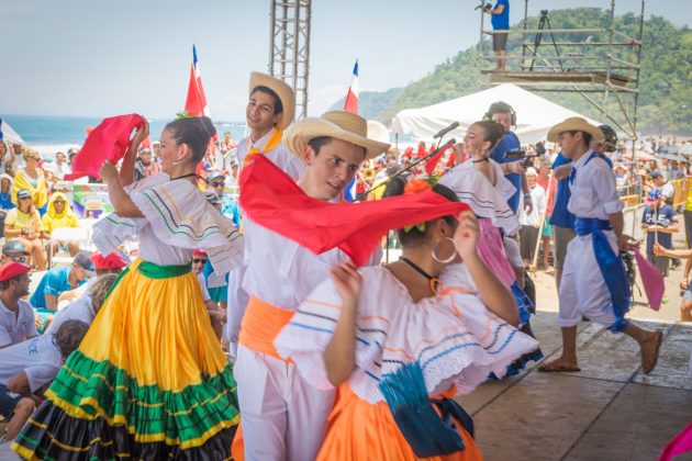 Cerimônia de abertura, ISA World Surfing Games 2016, Playa Jacó, Costa Rica. Foto: ISA / Evans.