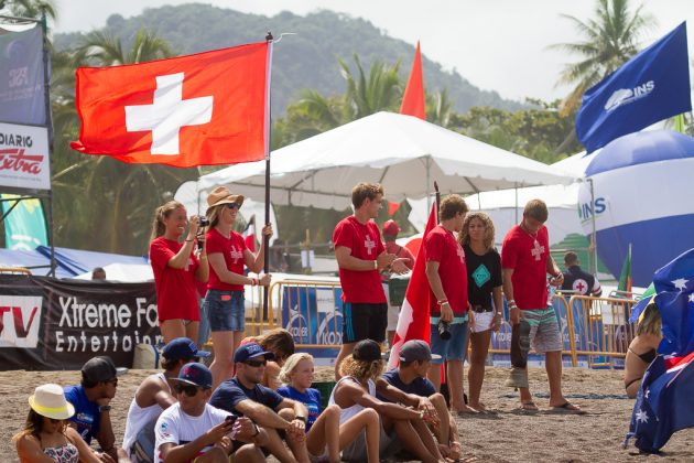 Equipe da Suíça, INS ISA World Surfing Games 2016, Jacó, Costa Rica. Foto: ISA / Jimenez.