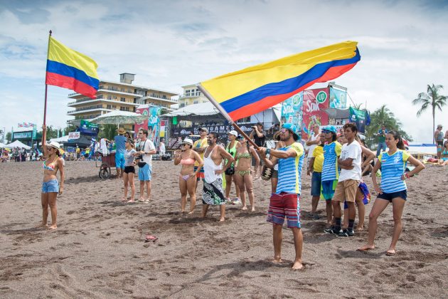 Equipe da Colômbia, INS ISA World Surfing Games 2016, Jacó, Costa Rica. Foto: ISA / Jimenez.