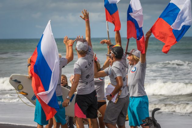 Equipe da Rússia, INS ISA World Surfing Games 2016, Jacó, Costa Rica. Foto: ISA / Evans.