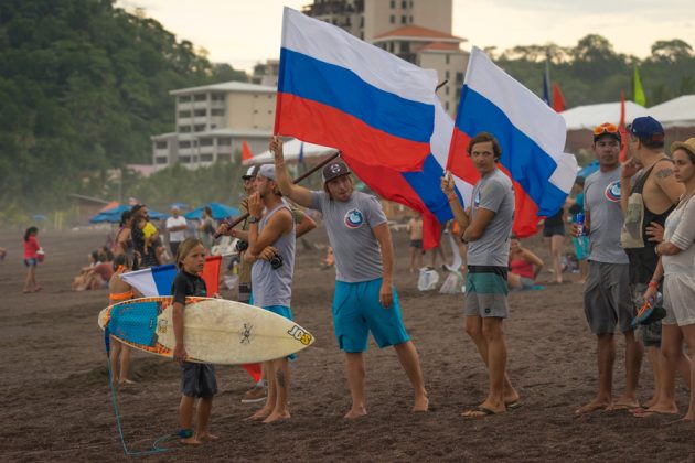 Equipe da Rússia, INS ISA World Surfing Games 2016, Jacó, Costa Rica. Foto: ISA / Evans.