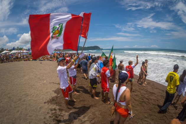 Equipe do Peru, INS ISA World Surfing Games 2016, Jacó, Costa Rica. Foto: ISA / Evans.