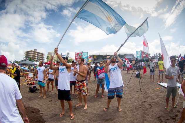 Equipe da Argentina, INS ISA World Surfing Games 2016, Jacó, Costa Rica. Foto: ISA / Jimenez.