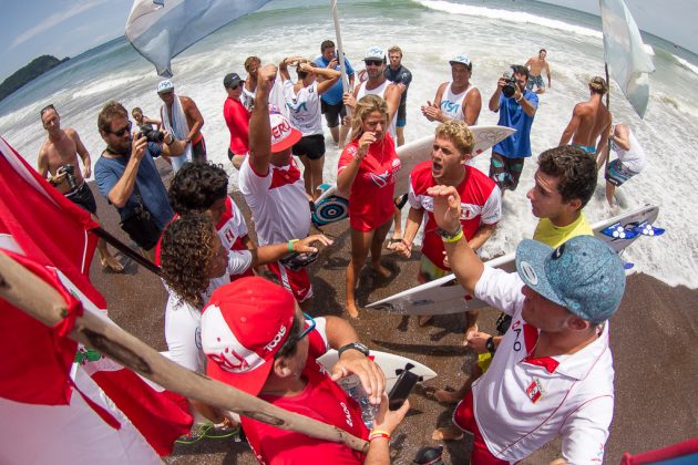 Equipe do Peru, INS ISA World Surfing Games 2016, Jacó, Costa Rica. Foto: ISA / Jimenez.