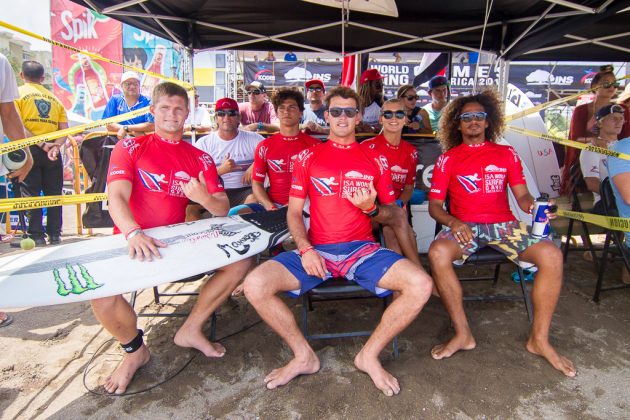 Equipe da Costa Rica, Aloha Cup, INS ISA World Surfing Games 2016, Jacó, Costa Rica. Foto: ISA / Jimenez.