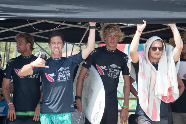 Equipe da Nova Zelândia, Aloha Cup, INS ISA World Surfing Games 2016, Jacó, Costa Rica. Foto: ISA / Jimenez.