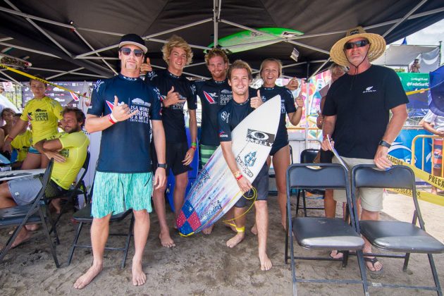 Equipe da Nova Zelândia, Aloha Cup, INS ISA World Surfing Games 2016, Jacó, Costa Rica. Foto: ISA / Jimenez.