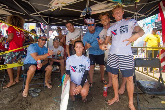 Equipe dos Estados Unidos, Aloha Cup, INS ISA World Surfing Games 2016, Jacó, Costa Rica. Foto: ISA / Jimenez.