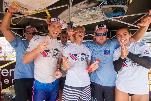 Equipe dos Estados Unidos, Aloha Cup, INS ISA World Surfing Games 2016, Jacó, Costa Rica. Foto: ISA / Jimenez.