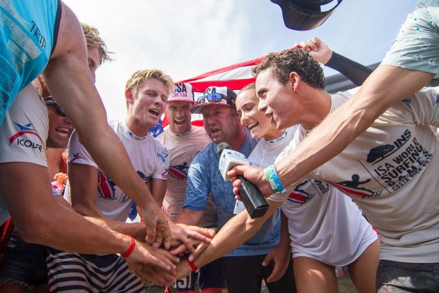 Equipe dos Estados Unidos, Aloha Cup, INS ISA World Surfing Games 2016, Jacó, Costa Rica. Foto: ISA / Jimenez.