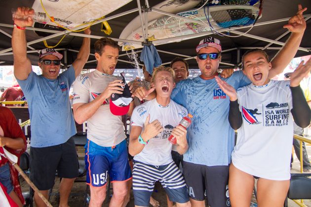 Equipe dos Estados Unidos, Aloha Cup, INS ISA World Surfing Games 2016, Jacó, Costa Rica. Foto: ISA / Jimenez.