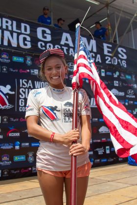 Tia Blanco, INS ISA World Surfing Games 2016, Jacó, Costa Rica. Foto: ISA / Jimenez.