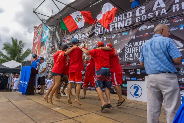 Equipe do Peru, INS ISA World Surfing Games 2016, Jacó, Costa Rica. Foto: ISA / Evans.