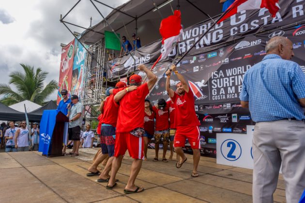 Equipe do Peru, INS ISA World Surfing Games 2016, Jacó, Costa Rica. Foto: ISA / Evans.