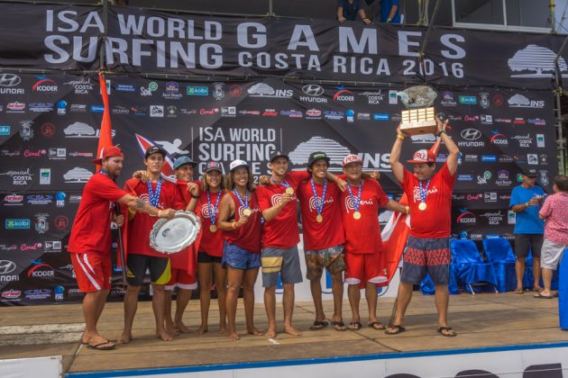 Equipe do Peru, INS ISA World Surfing Games 2016, Jacó, Costa Rica. Foto: ISA / Evans.