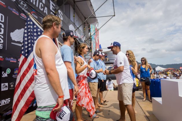 Equipe dos EUA, INS ISA World Surfing Games 2016, Jacó, Costa Rica. Foto: ISA / Evans.