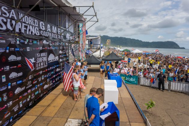 Equipe dos EUA, INS ISA World Surfing Games 2016, Jacó, Costa Rica. Foto: ISA / Evans.