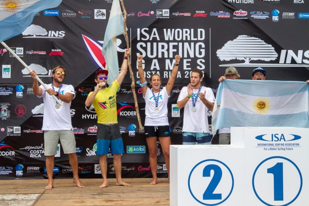 Equipe da Argentina, INS ISA World Surfing Games 2016, Jacó, Costa Rica. Foto: ISA / Jimenez.