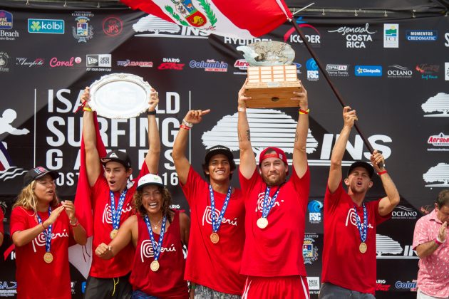 Equipe do Peru, INS ISA World Surfing Games 2016, Jacó, Costa Rica. Foto: ISA / Jimenez.