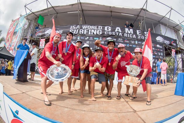 Equipe do Peru, INS ISA World Surfing Games 2016, Jacó, Costa Rica. Foto: ISA / Jimenez.