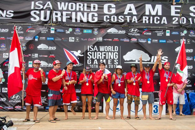 Equipe do Peru, INS ISA World Surfing Games 2016, Jacó, Costa Rica. Foto: ISA / Jimenez.