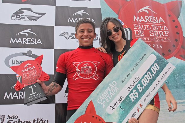 Peterson Crisanto, Segunda etapa do Maresia Paulista de Surf Profissional 2016, Maresias, São Sebastião (SP). Foto: Thais Serra.