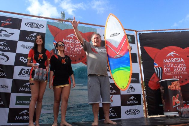 Pódio, Segunda etapa do Maresia Paulista de Surf Profissional 2016, Maresias, São Sebastião (SP). Foto: Thais Serra.