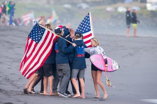 Equipe norte-americana, VISSLA ISA World Junior Surfing Championship 2016, Açores, Portugal. Foto: ISA / Rezendes.