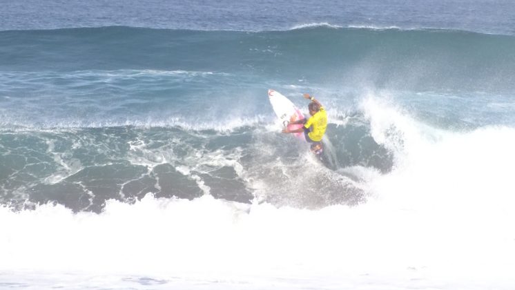 Samuel Pupo, VISSLA ISA World Junior Surfing Championship 2016, Açores, Portugal. Foto: Patrick Toledo.