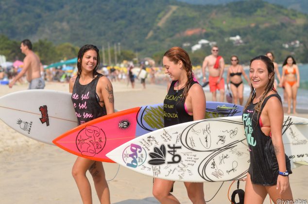 18º Circuito Universitário de Surf, Maresias, São Sebastião Brasil Surf Girls. Foto: Ivan Serpa / Altas Produções.