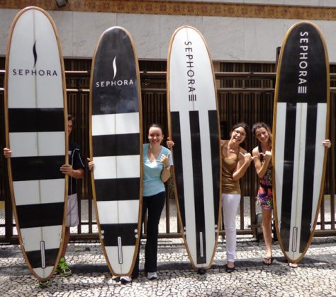 Pranchas criadas para a marca Sephora Cor da Prancha. Foto: Divulgação.