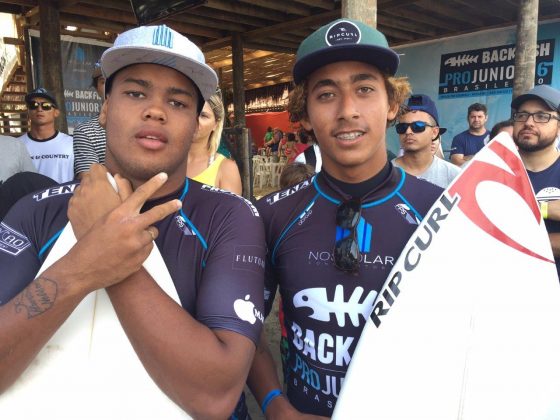 Weslley Dantas e Samuel Pupo Brasileiro Pro Junior, Peruíbe. Foto: Fábio Maradei.