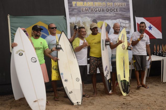 Finalistas da Kahuna, CBSurf Master 2016, Ilha do Mosqueiro, Belém (PA). Foto: Luciano Amaral.