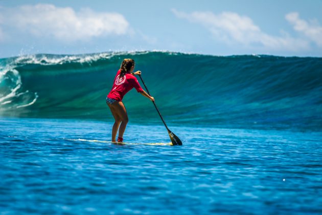 Nicole Pacelli, Fiji ISA World SUP and Paddleboard Championship 2016, Cloudbreak. Foto: ISA / Evans.