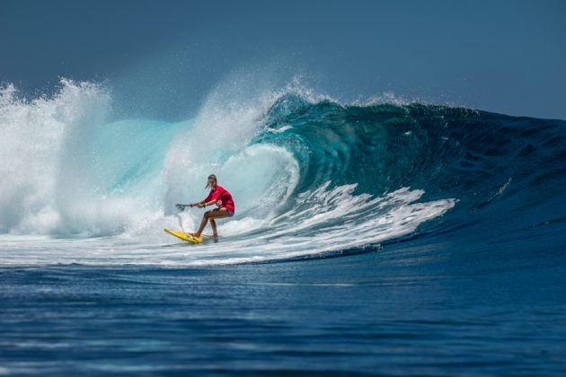 Nicole Pacelli, Fiji ISA World SUP and Paddleboard Championship 2016, Cloudbreak. Foto: ISA / Evans.