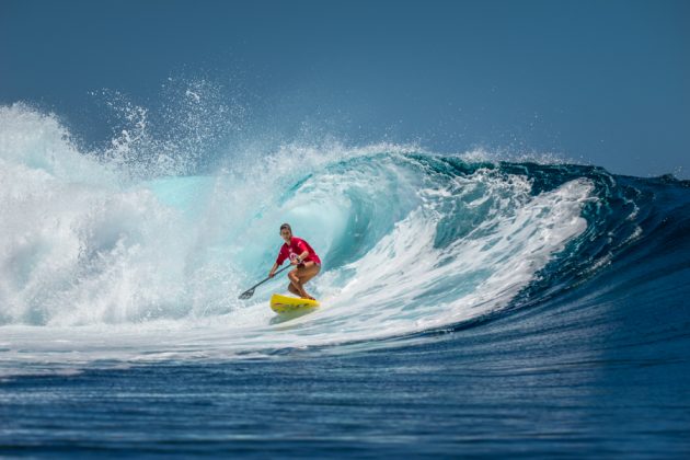 Nicole Pacelli, Fiji ISA World SUP and Paddleboard Championship 2016, Cloudbreak. Foto: ISA / Evans.