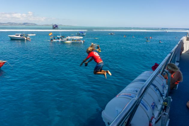 Caio Vaz, Fiji ISA World SUP and Paddleboard Championship 2016, Cloudbreak. Foto: ISA / Evans.